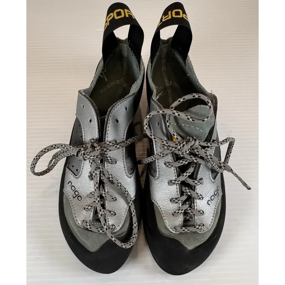 La Sportiva Nago Climbing Shoes EU 36 US Women 5.5 Men 4.5 Gray Vibram XS Edge
